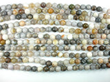 Bamboo Leaf Agate, 10mm (10.3 mm) Round Beads-Gems: Round & Faceted-BeadBeyond