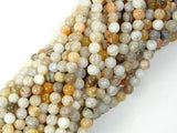 Bamboo Leaf Agate, 4mm (4.3mm) Round Beads-Gems: Round & Faceted-BeadBeyond