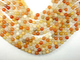 Yellow Jade Beads, 8mm (8.5mm) Round Beads-Gems: Round & Faceted-BeadBeyond