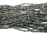 Black Labradorite Beads, Larvikite, Round, 4mm (4.6mm)-Gems: Round & Faceted-BeadBeyond