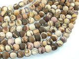 Matte Brown Zebra Jasper Beads, 8mm Round Beads-Gems: Round & Faceted-BeadBeyond