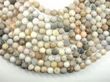 Matte Bamboo Leaf Agate, 10mm Round Beads-Gems: Round & Faceted-BeadBeyond