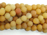 Matte Yellow Aventurine Beads, 10mm, Round Beads-Gems: Round & Faceted-BeadBeyond