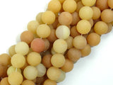 Matte Yellow Aventurine Beads, 10mm, Round Beads-Gems: Round & Faceted-BeadBeyond