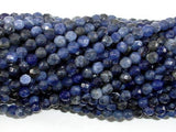 Sodalite Beads, 4mm Faceted Round Beads-Gems: Round & Faceted-BeadBeyond