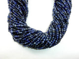 Sodalite Beads, 4mm Faceted Round Beads-Gems: Round & Faceted-BeadBeyond