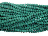 Green Lava Beads, Round, 6mm-Gems: Round & Faceted-BeadBeyond