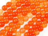 Agate Beads-Orange, 8mm(8.3mm) Round-Agate: Round & Faceted-BeadBeyond