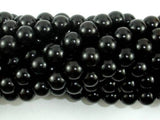 Black Sandalwood Beads, 8mm (8.5mm) Round Beads-Wood-BeadBeyond