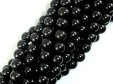 Black Sandalwood Beads, 8mm (8.5mm) Round Beads-Wood-BeadBeyond