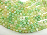 Banded Agate Beads, Light Green, 10mm(10.4mm)-Agate: Round & Faceted-BeadBeyond