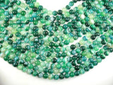 Banded Agate Beads, Green, 10mm(10.5mm)-Agate: Round & Faceted-BeadBeyond