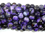 Agate Beads, Purple & Black, 10mm Faceted-Agate: Round & Faceted-BeadBeyond