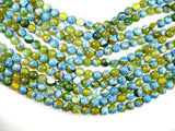 Agate Beads, Blue & Green, 10mm Faceted Round-Agate: Round & Faceted-BeadBeyond