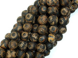 Crackle Tibetan Agate, 10mm Round Beads-Agate: Round & Faceted-BeadBeyond