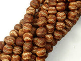 Crackle Tibetan Agate, 8mm Round Beads, 14.5 Inch, Full strand-Agate: Round & Faceted-BeadBeyond