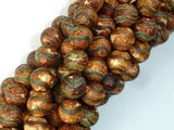 Crackle Tibetan Agate, 10mm Round Beads-Agate: Round & Faceted-BeadBeyond