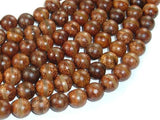 Tibetan Agate, 10mm (10.5mm) Round Beads-Agate: Round & Faceted-BeadBeyond
