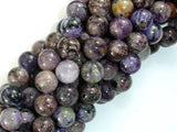 Genuine Charoite, 10mm Round Beads-Gems: Round & Faceted-BeadBeyond