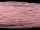 Matte Rose Quartz Beads, 4mm Round beads-Gems: Round & Faceted-BeadBeyond