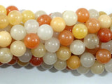 Yellow Jade Beads, 8mm (8.5mm) Round Beads-Gems: Round & Faceted-BeadBeyond