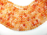 Carnelian Beads, Orange, 10mm Round Beads-Agate: Round & Faceted-BeadBeyond