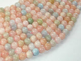 Beryl Beads, Aquamarine, Morganite, Heliodor, 7.5mm, Round-Gems: Round & Faceted-BeadBeyond