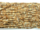 Matte Picture Jasper Beads, 4mm, Round Beads-Gems: Round & Faceted-BeadBeyond