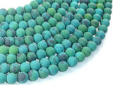 Matte Chrysocolla, 8mm, Round Beads-Gems: Round & Faceted-BeadBeyond