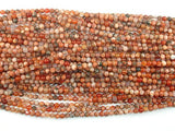 Agate Beads, Orange, 4mm(4.3mm) Round Beads-Agate: Round & Faceted-BeadBeyond