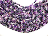 Banded Agate Beads, Purple, 6mm(6.5mm) Round-Agate: Round & Faceted-BeadBeyond