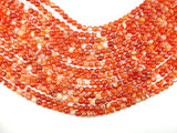 Banded Agate Beads, Red & Orange, 6 mm Round-Agate: Round & Faceted-BeadBeyond