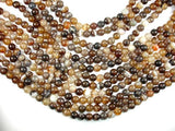 Banded Agate Beads, Brown, 8mm(8.4mm) Round-Agate: Round & Faceted-BeadBeyond