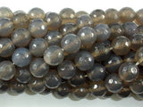 Gray Agate Beads, 10mm Faceted Round Beads-Agate: Round & Faceted-BeadBeyond