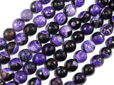 Agate Beads, Purple & Black, 10mm Faceted-Agate: Round & Faceted-BeadBeyond