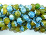 Agate Beads, Blue & Green, 10mm Faceted Round-Agate: Round & Faceted-BeadBeyond