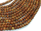Crackle Tibetan Agate, 6mm Round Beads-Agate: Round & Faceted-BeadBeyond