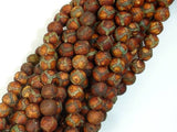 Crackle Tibetan Agate, 6mm Round Beads-Agate: Round & Faceted-BeadBeyond
