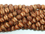 Crackle Tibetan Agate, 8mm Round Beads, 14.5 Inch, Full strand-Agate: Round & Faceted-BeadBeyond