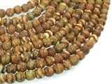 Crackle Tibetan Agate, 8mm Round Beads-Agate: Round & Faceted-BeadBeyond