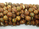 Crackle Tibetan Agate, 8mm Round Beads-Agate: Round & Faceted-BeadBeyond