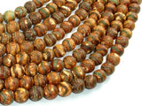 Crackle Tibetan Agate, 10mm Round Beads-Agate: Round & Faceted-BeadBeyond