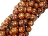Tibetan Agate, 10mm (10.5mm) Round Beads-Agate: Round & Faceted-BeadBeyond