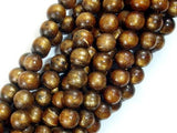 Gold Coral Beads, 8mm Round Beads, Mala Beads-Gems: Round & Faceted-BeadBeyond