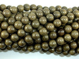 Green Silkwood Beads, 8mm Round Beads-Wood-BeadBeyond