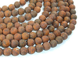 Matte Firework Jasper, 8mm-Gems: Round & Faceted-BeadBeyond