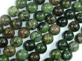 Dendritic Green Jade Beads, 10mm Round Beads-Gems: Round & Faceted-BeadBeyond