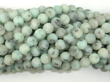 Matte Sesame Jasper Beads, Kiwi Jasper, Round, 6mm-Gems: Round & Faceted-BeadBeyond
