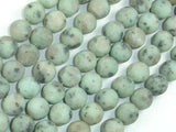Matte Sesame Jasper Beads, Kiwi Jasper, 10mm, Round Beads-Gems: Round & Faceted-BeadBeyond