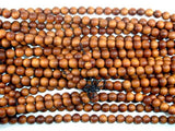 Sandalwood Beads, 8mm Round Beads-Wood-BeadBeyond